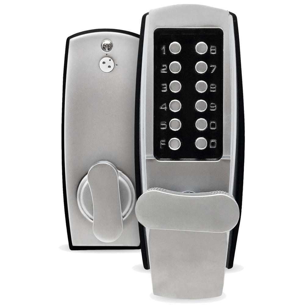 Satin mechanical door locks keypad by Opa Loacka Locksmith